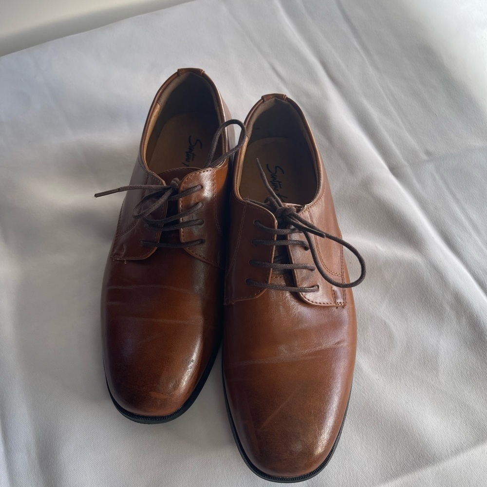 Brown Kids Oxfords - Picture 10 of 10